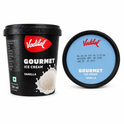 VADILAL GOURMET VAILLA ICE CREAM -125ml